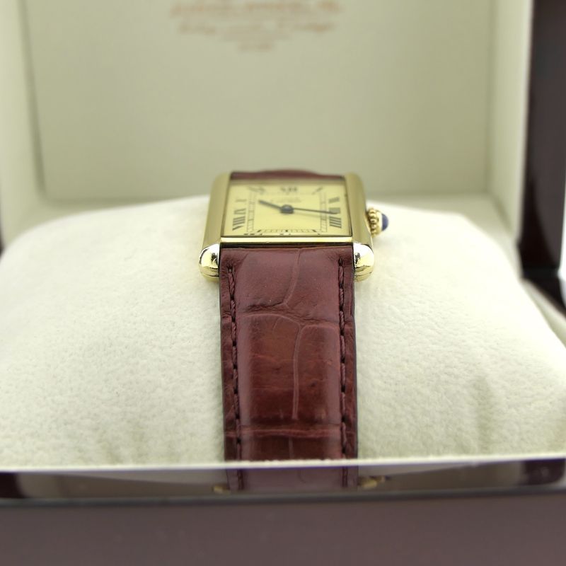 Image 15 of Cartier Tank 'Vermeil' 590005; Unisex horloge