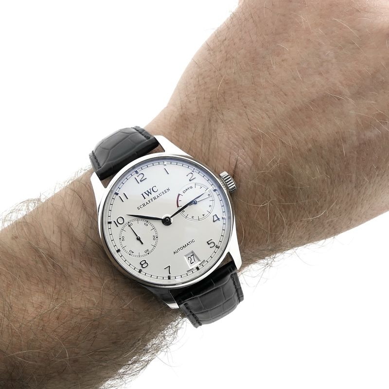 Image 12 of IWC Portuguese '7 Days' Platinum IW5001-04; Platinum men's watch (500 pieces limited edition)