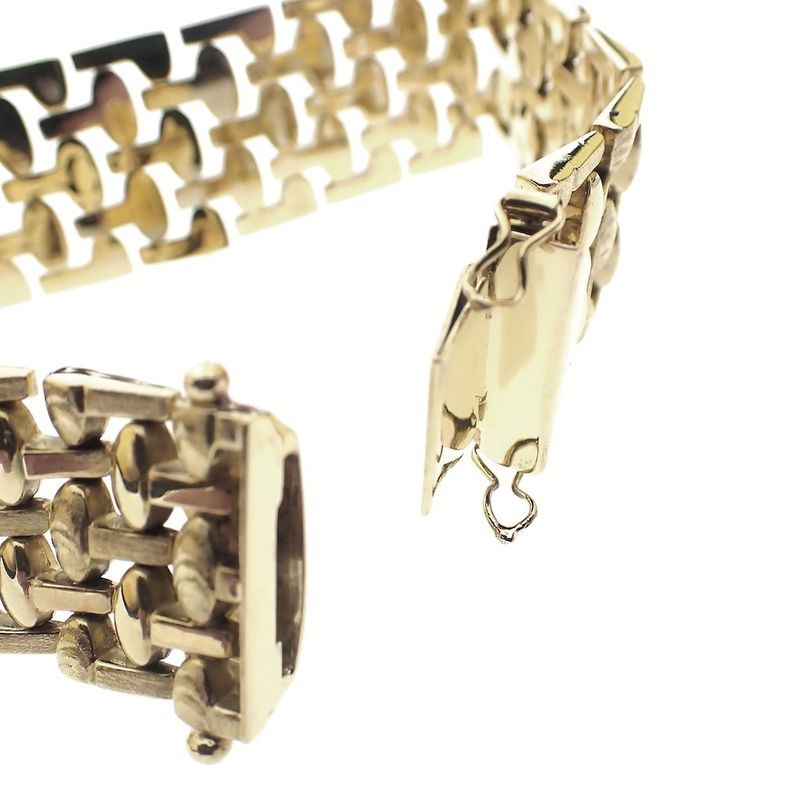 Image 5 of Vintage gold fantasy link bracelet