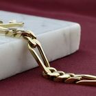 Afbeelding 2 van Gouden Figaro schakelarmband 