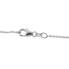 Image 6 of White gold thin anchor link necklace | 46 cm
