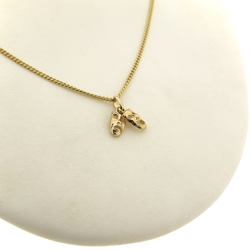 Image 9 of 9 ct. Comedy and tragedy mask pendant/charm