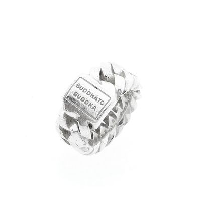 Image 1 of Silver Buddha to Buddha ring | Chain