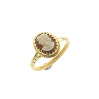 Vintage gold ring with cameo