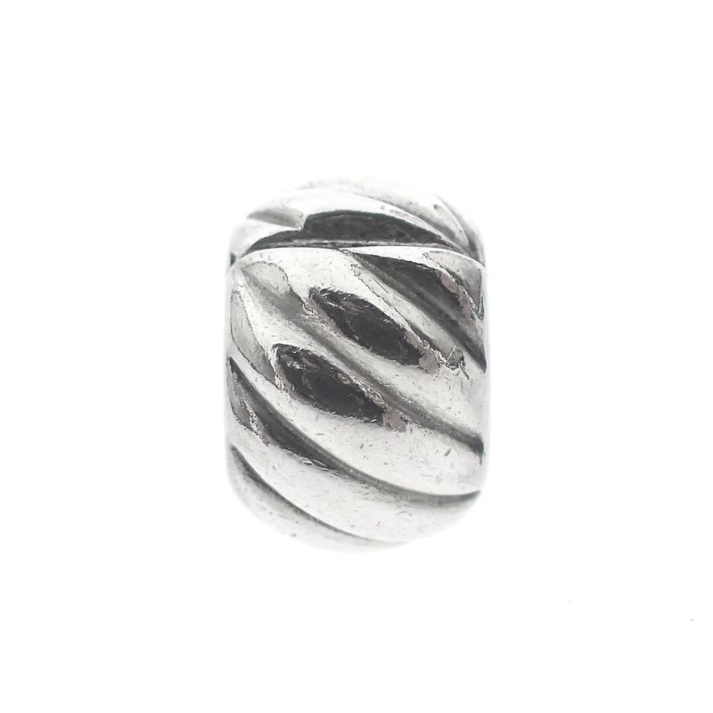 Image 3 of Pandora clip charm; Silver; Polished Feathered