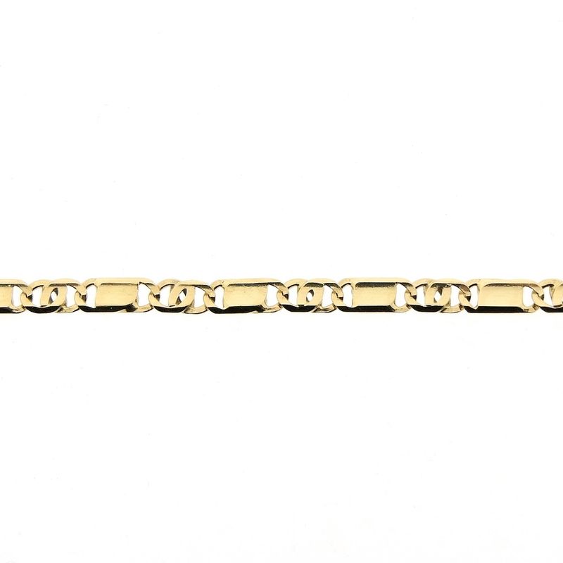 Image 5 of Gold closed figaro link chain | 61.5 cm