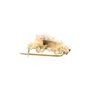 Afbeelding 11 van Antiek gouden broche met roze camee