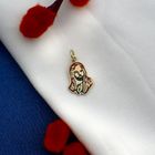 Image 2 of Gold pendant with enamel | Christ