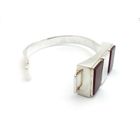 Image 4 of Silver bracelet with carnelian stones