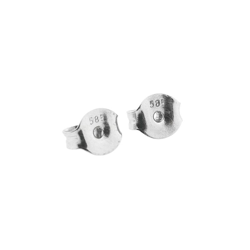 Image 5 of White gold stud earrings with zirconia