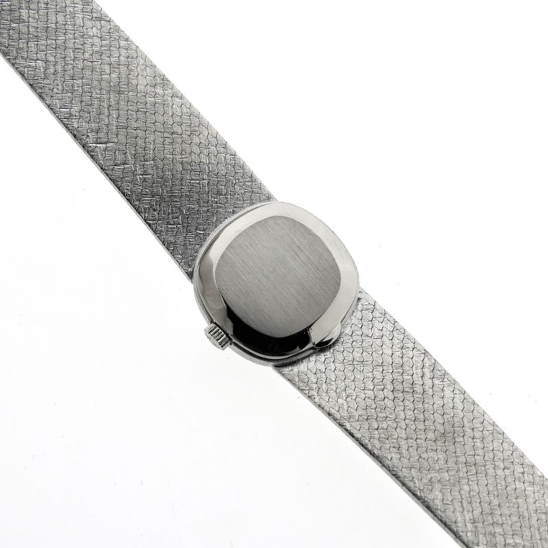 Image 13 of Patek Philippe Ellipse 3370/1; Vintage 18k. witgouden dames horloge