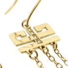 Image 7 of Gold Earrings with Meander and Charms