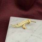 Image 10 of Gold feather brooch