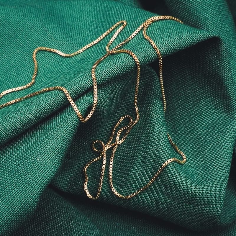 Image 2 of Gold Venetian link chain | 52.5 cm