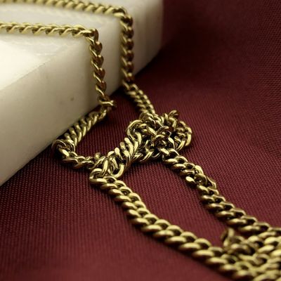 Gold gourmet link chain Image 2 of Gold gourmet link chain