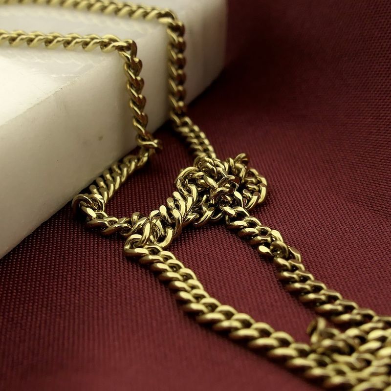 Image 2 of Gold gourmet link chain