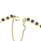 Afbeelding 6 van Vintage gouden armband met granaat | 18,5 cm