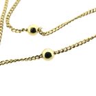 Image 7 of Gold link chain with beads | 40.5 cm