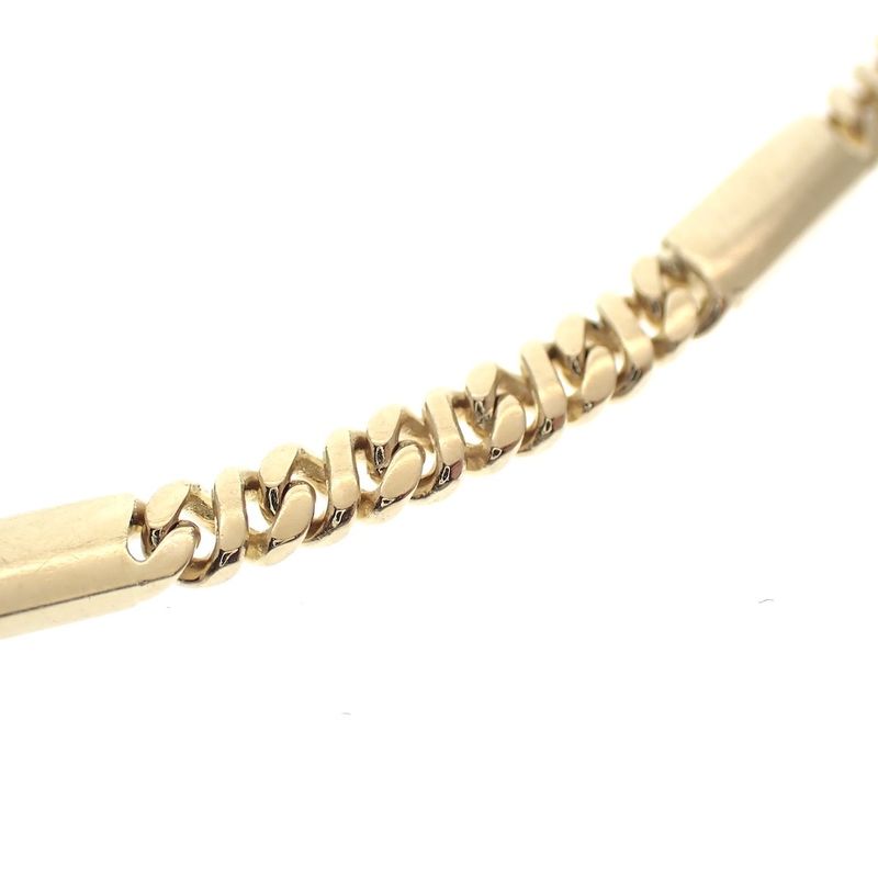Image 5 of Gold gourmet link bracelet with fantasy | 22 cm