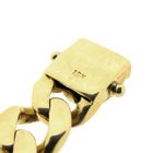 Image 6 of 18K gold flat gourmet link bracelet | 22 cm