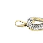 Image 4 of Two-tone gold heart pendant with zirconia; Altinbas