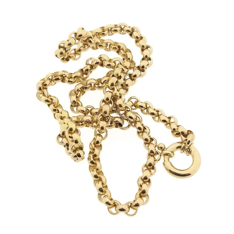Image 7 of Gold jasseron link necklace | 45.5 cm
