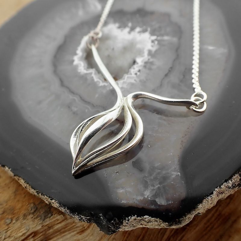 Image 6 of Silver necklace with fixed pendant