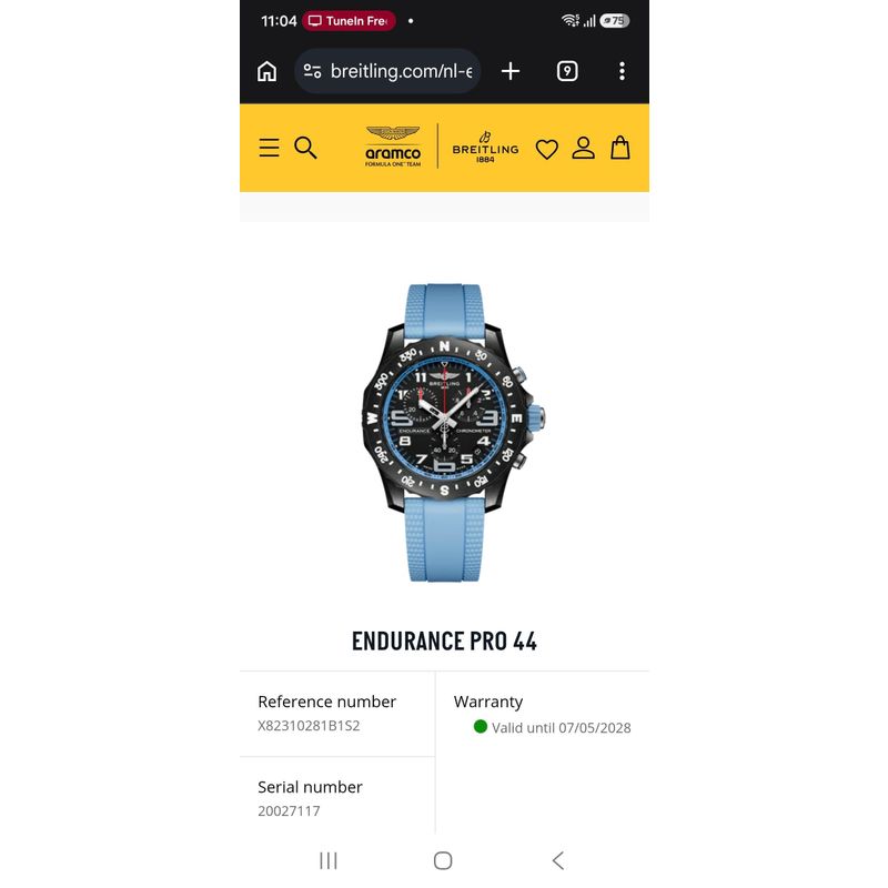 Image 13 of Breitling Endurance Pro 'Light Blue' Chronograph Watch