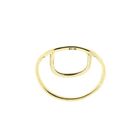 Image 4 of Gold ring with semicircle