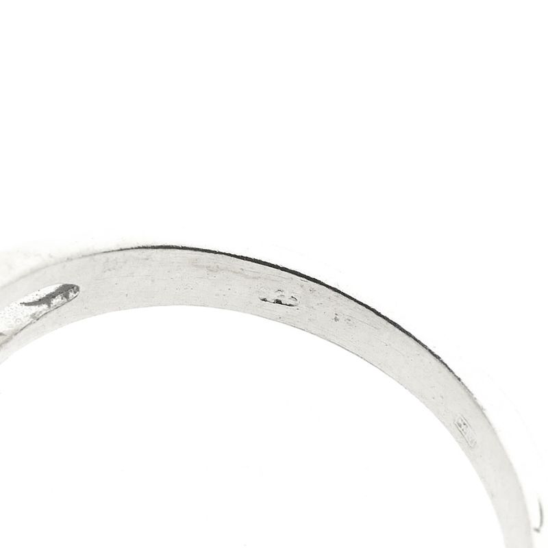 Image 7 of Silver solitaire ring with clear zirconia