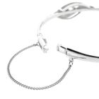 Afbeelding 7 van Witgouden slavenarmband met diamanten; 0,17 ct. 