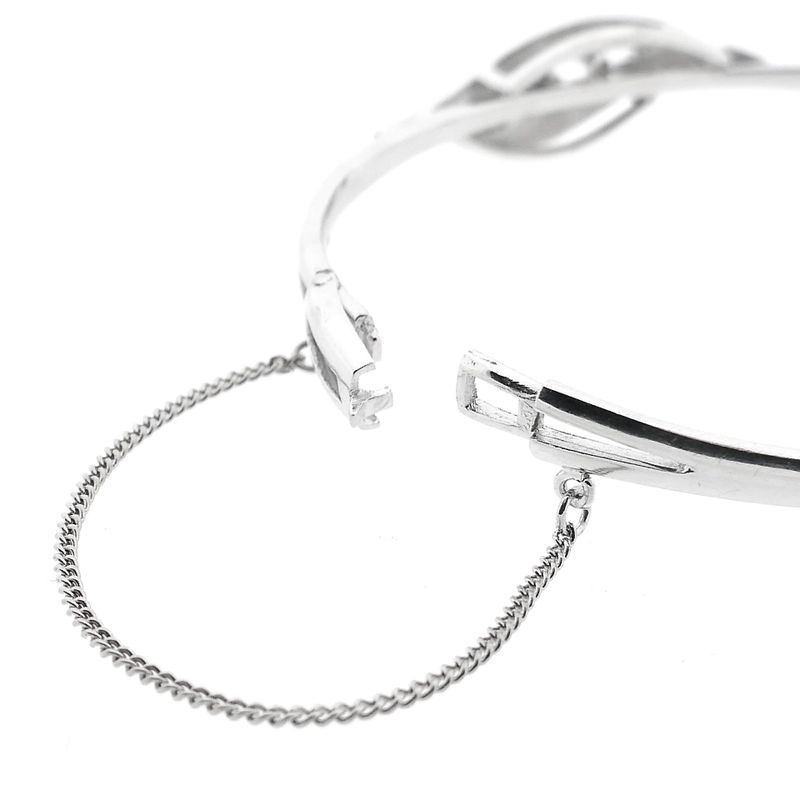 Afbeelding 7 van Witgouden slavenarmband met diamanten; 0,17 ct. 