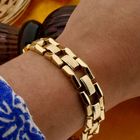 Image 4 of Golden Bismarck Link Bracelet