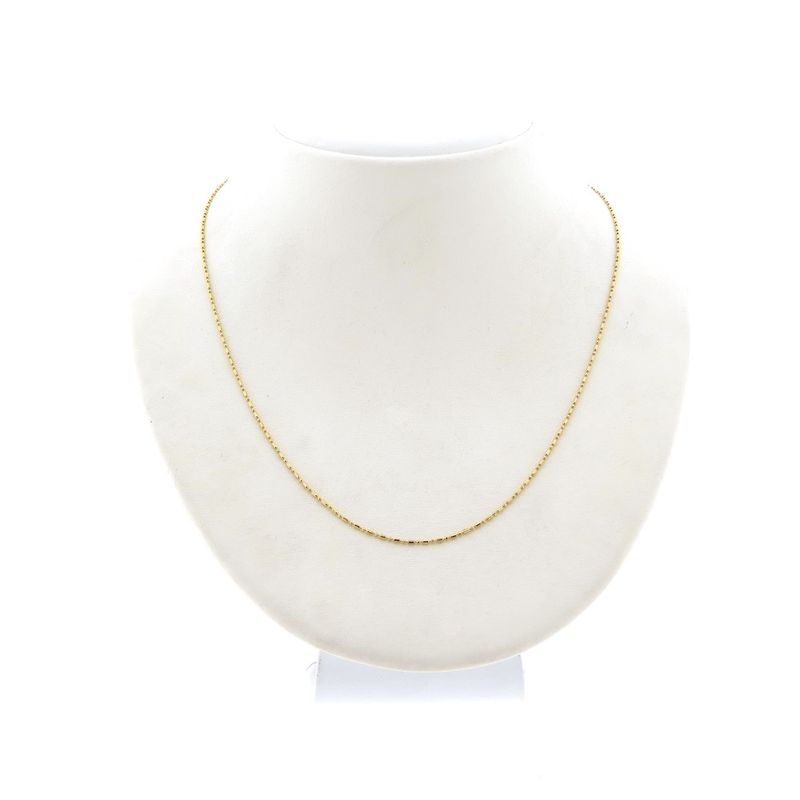 Image 6 of 18K Gold Bamboo Link Chain | 45cm
