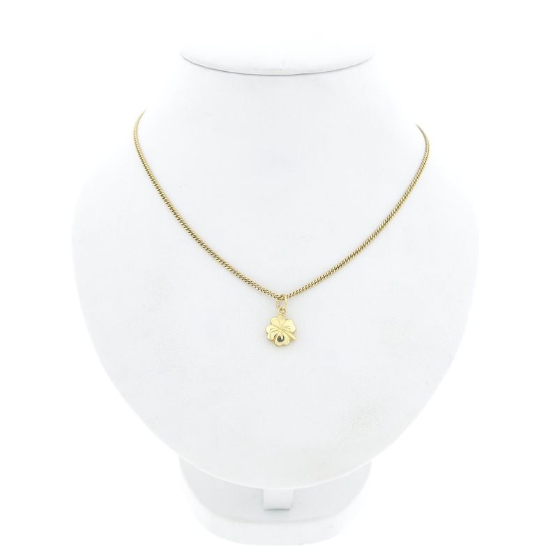 Image 3 of Gold pendant of a four-leaf clover