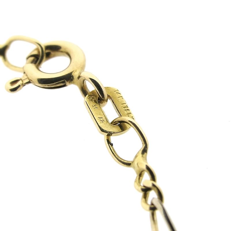 Image 5 of Two-tone gold Figaro link chain | 51.5 cm