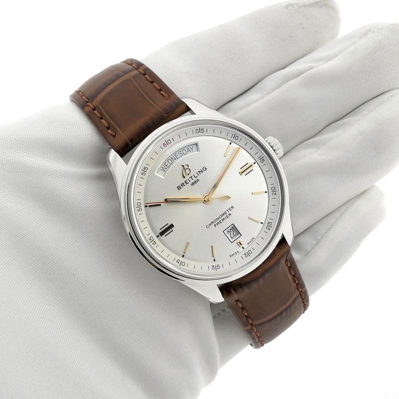 Image 7 of Breitling Premier Day Date A45340; Automatic men's watch