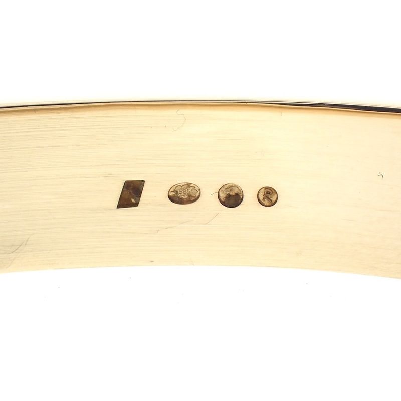 Image 6 of Solid gold wide slave bracelet | Ø 67 mm