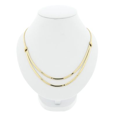 Image 1 of Gold Omega link necklace