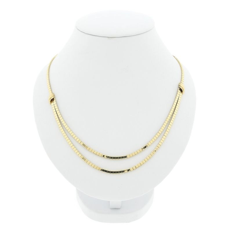 Image 1 of Gold Omega link necklace