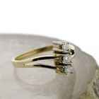 Image 8 of Vintage gold ring with diamonds 0.15 ct.