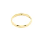 Image 6 of Gold (wedding) ring with diamond; 0.015 ct.