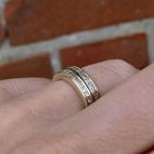 Image 6 of Gold ring with 0.20 ct diamond.