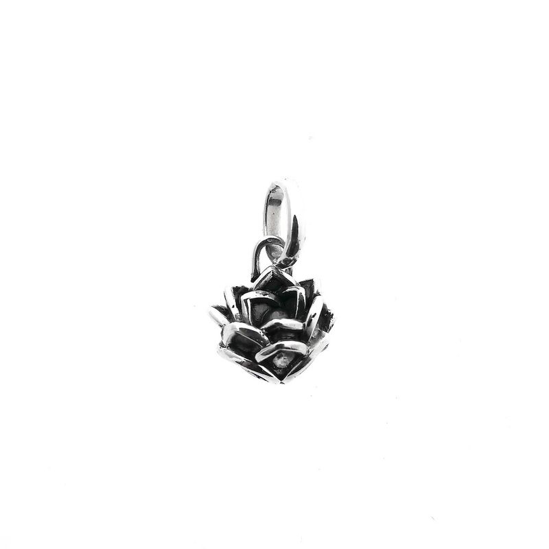 Image 1 of Silver Buddha to Buddha pendant; Lotus