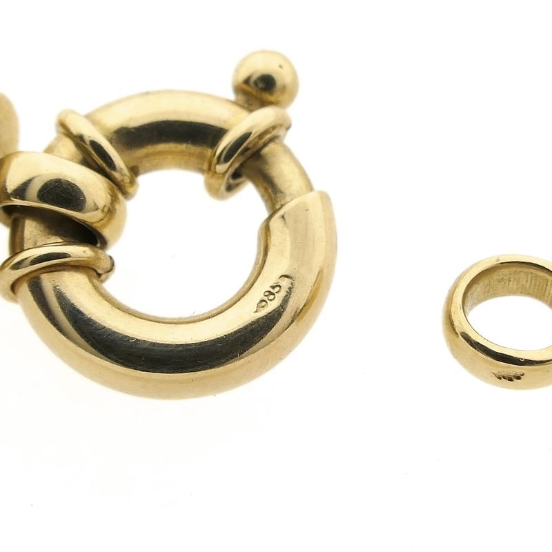 Image 7 of Robust gold gourmet link necklace