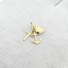 Image 10 of Gold pendant; Faith, hope and love