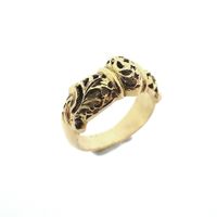 Gold robust ring | Vintage