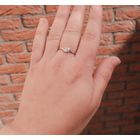 Image 4 of White gold solitaire ring with 0.18 ct diamond.