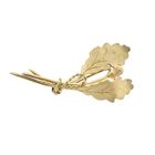 Image 1 of Gold brooch of oak leaves
