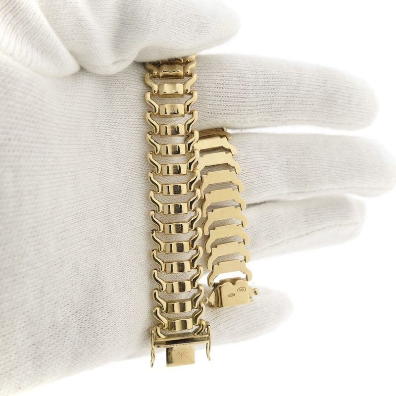 Image 12 of Golden fantasy link bracelet | 19 cm